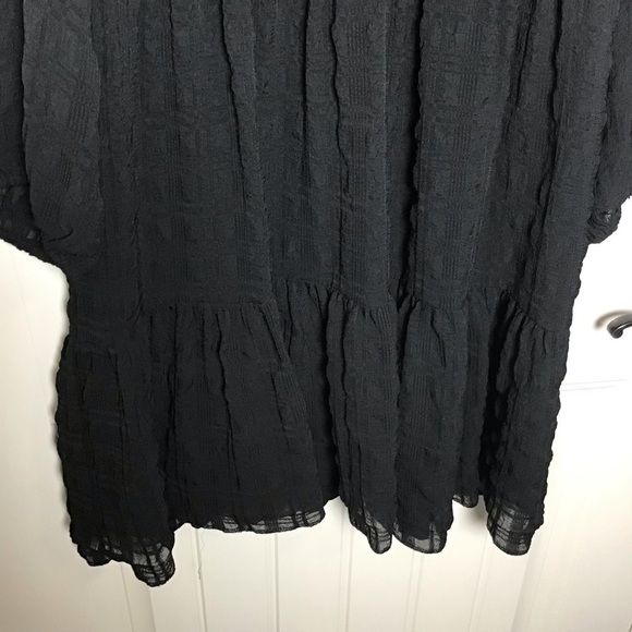 Madewell Puff Sleeve Black Dress Size 6. - Picture 5 of 7